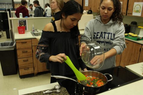 Girls make food