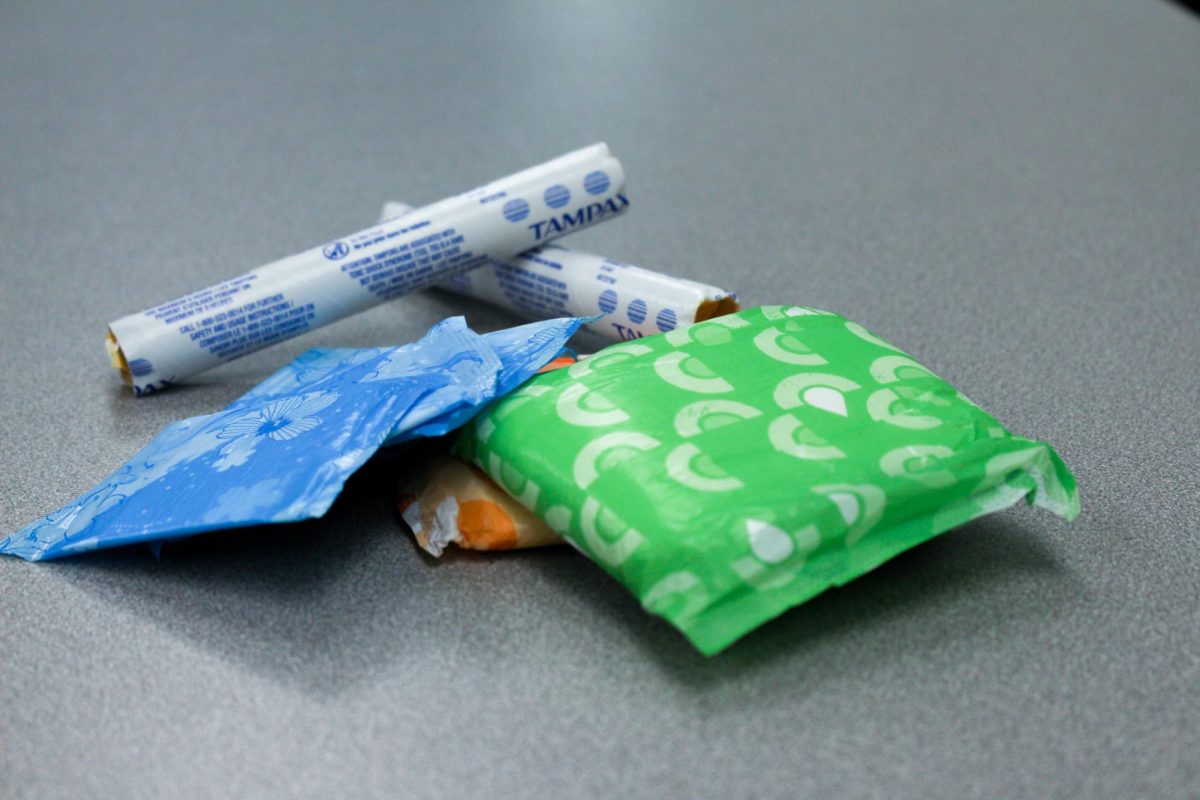 Free period products available at Big Sky, April 2025. 