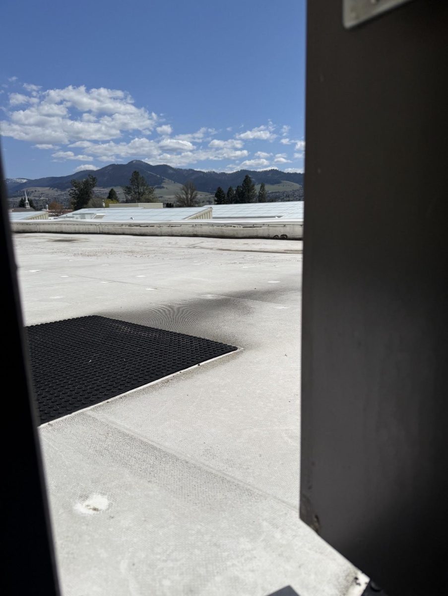 The roof at Big Sky High School. 